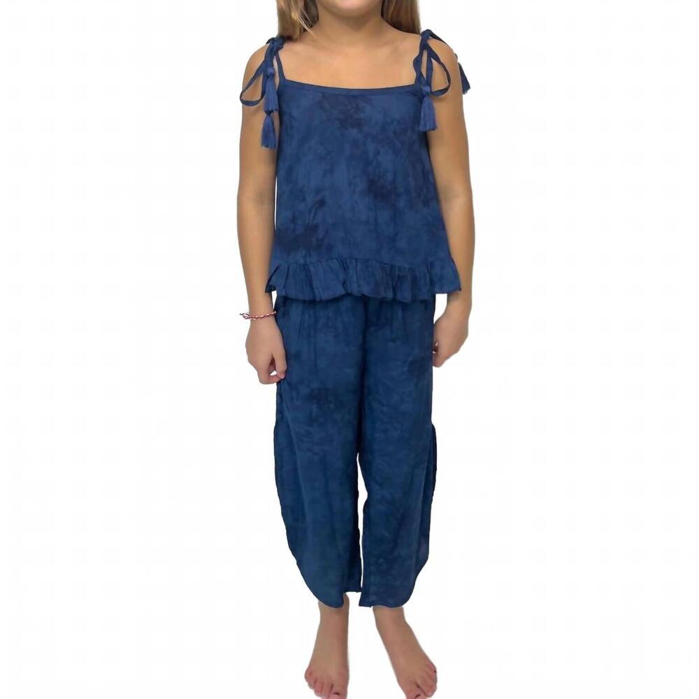 NEW KHUSH girls sky pants in hazy navy